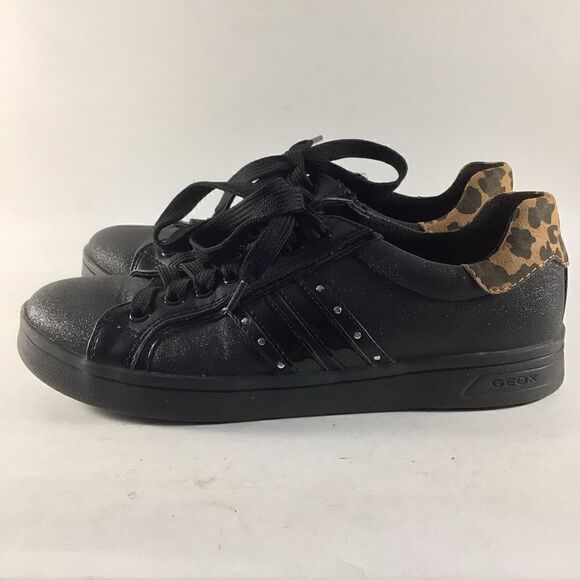 Geox Respira DJ rock womens trainers lace up shoes black size youth 5 womens 7 - Picture 3 of 8